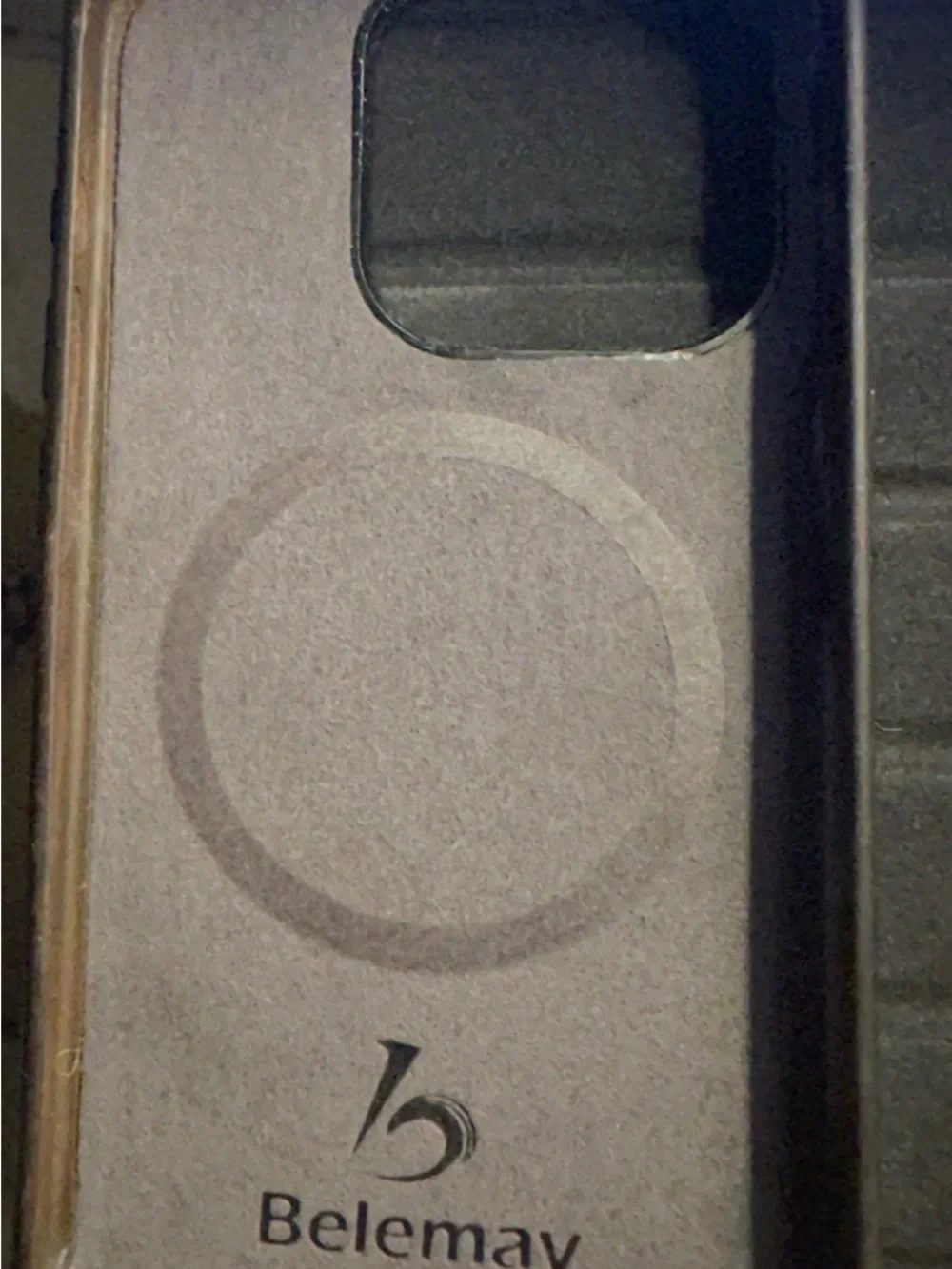 Belemay Dark Brown Leather i Phone Case